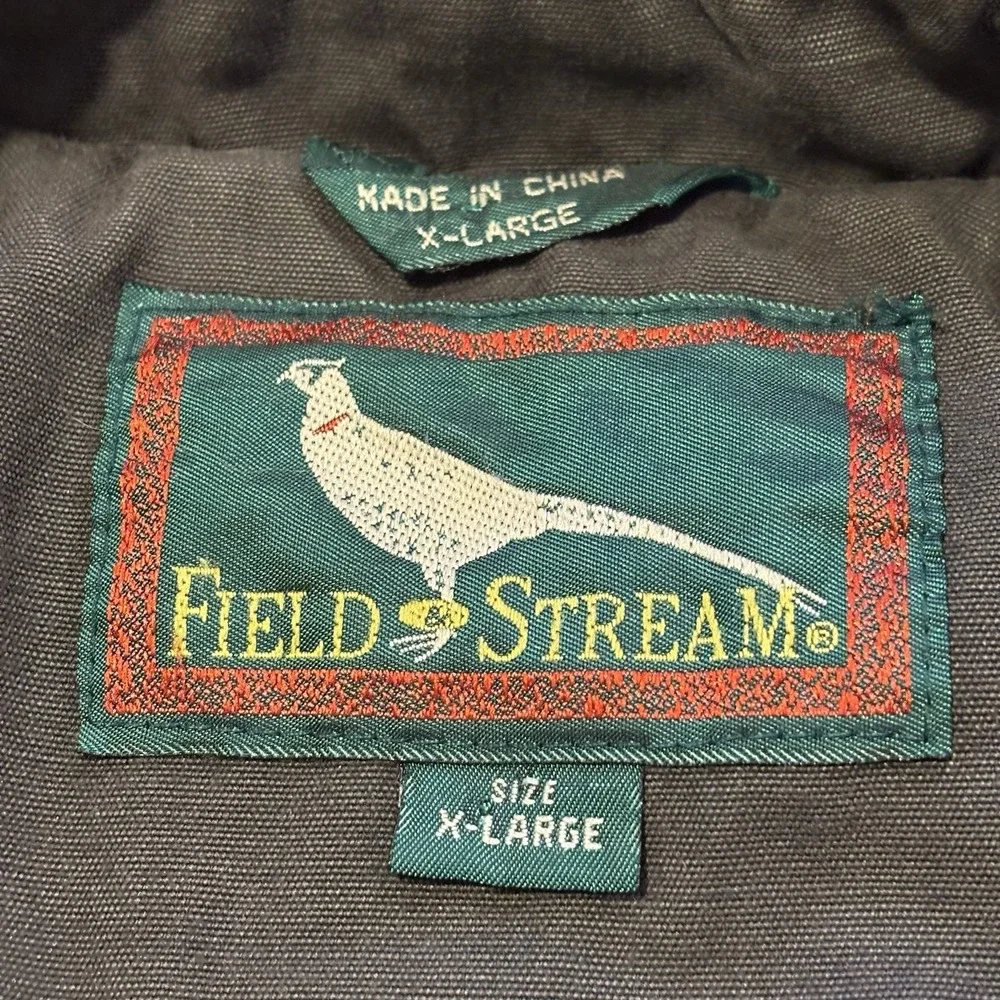 Vintage Field And Stream Chore Coat Men's XL Barn Jacket Corduroy Collar Lining - Picture 10 of 16